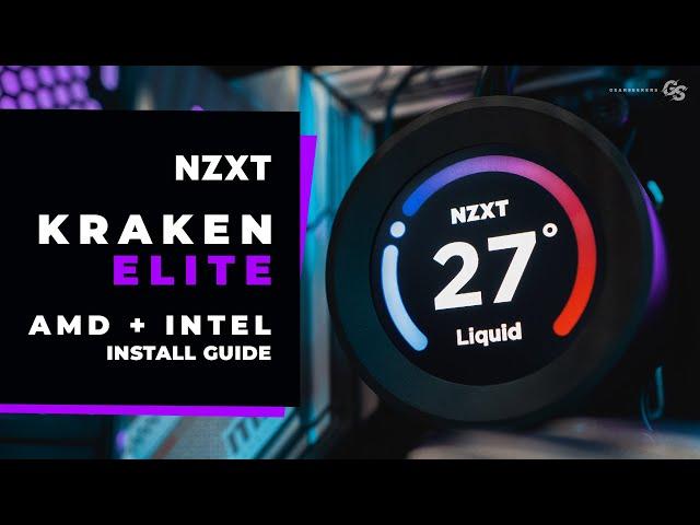 HOW TO Install NZXT Kraken Elite 240/360 RGB on AMD AM4,AM5 & Intel LGA 115x, 1200, 1700