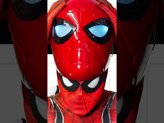 Spidey puts on Marvel Legends Series Iron Spider helmet!!  Entertainment Earth #EE #Shorts