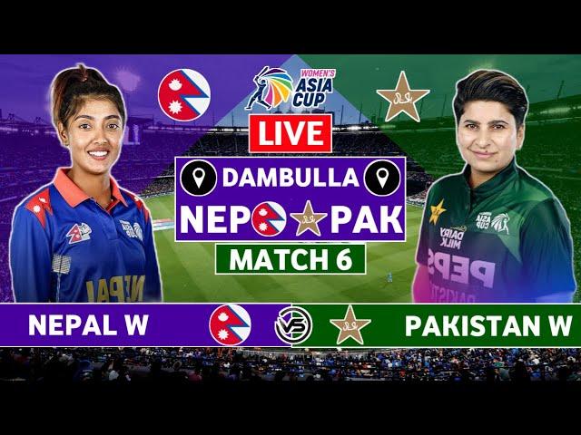 Womens Asia Cup Live: Pakistan Women vs Nepal Women Live | PAK W vs NEP W Live Scores & Commentary