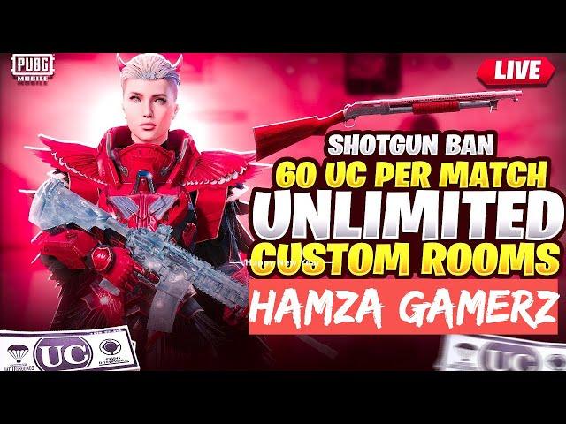 CUSTOM ROOM & UC GIVEAWAYS || LIVE PUBG MOBILE PAKISTAN ||UC & CASH ROOMS| HAMZA GAMERZ