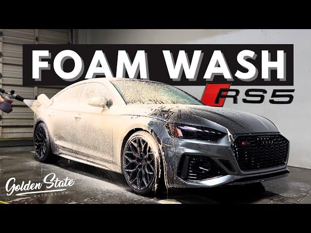 Audi RS5 Foam Wash - Exterior Auto Detailing ASMR