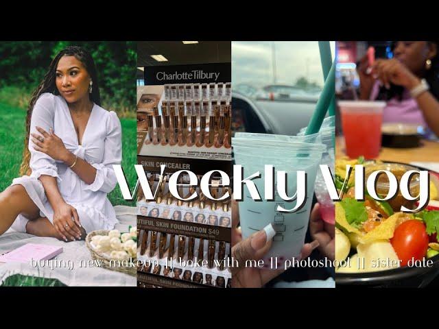 WEEKLY VLOG || PHOTOSHOOT || BUYING NEW MAKEUP || BAKE WITH ME & MORE