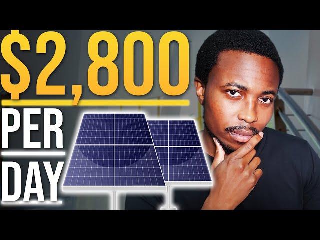 Generate $2,800 Per Day From Your Solar Farm | Business Idea | How To Start a Solar Farm Business