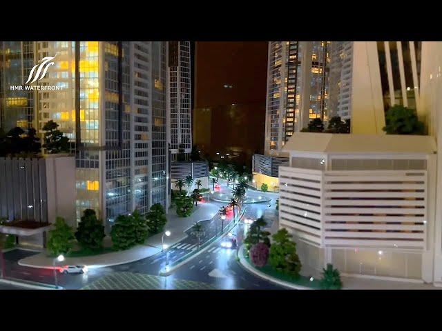 Night View of HMR Waterfront | Beachfront Apartments | DHA Phase 8 | Karachi