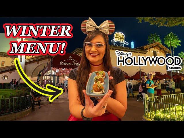 Hollywood Brown Derby Winter menu ⭐ Disney World dining review