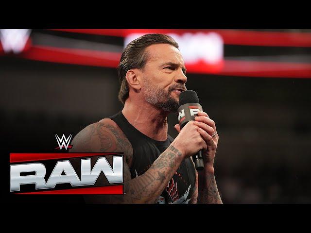 CM Punk responds to John Cena's Royal Rumble announcement: Raw, Jan. 13, 2025