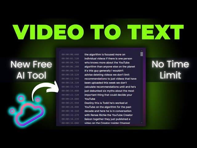 Video To Text Converter [FREE] YouTube Video To Text Converter