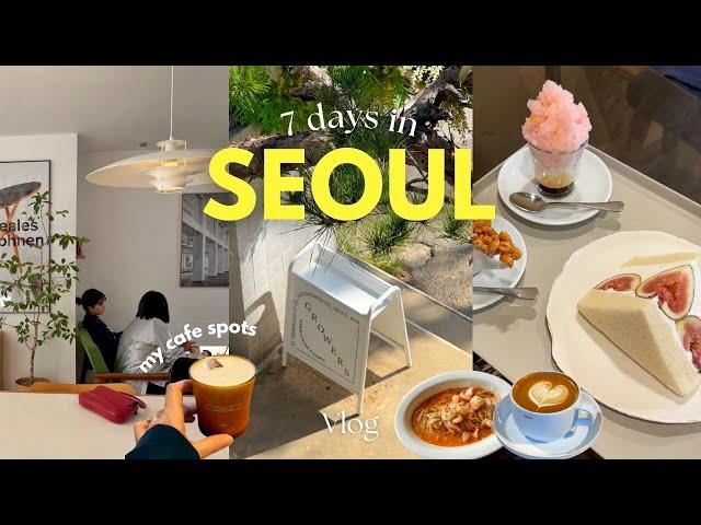 Seoul Vlog Seoul cafe hopping️ Seongsu&Yeonhui tour, Hidden aesthetic spots Han river picnic