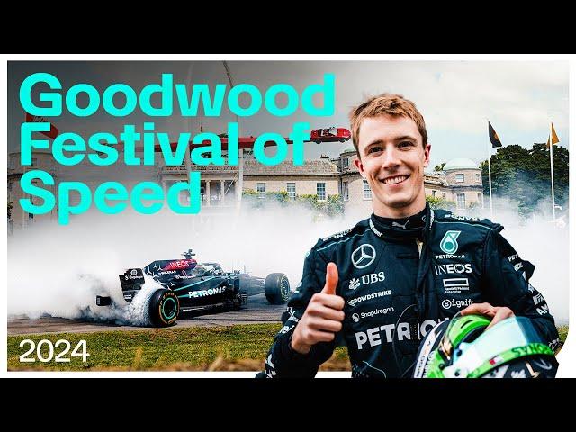 Huge Burnouts in the 2021 F1 Car  | Goodwood Festival of Speed 2024