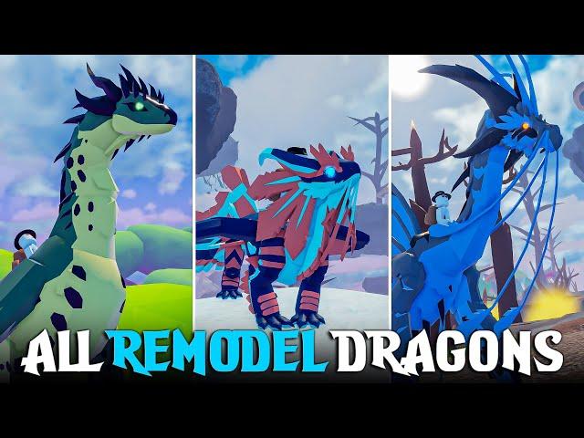 ALL REMODEL DRAGONS Showcase So Far - Dragon Adventures