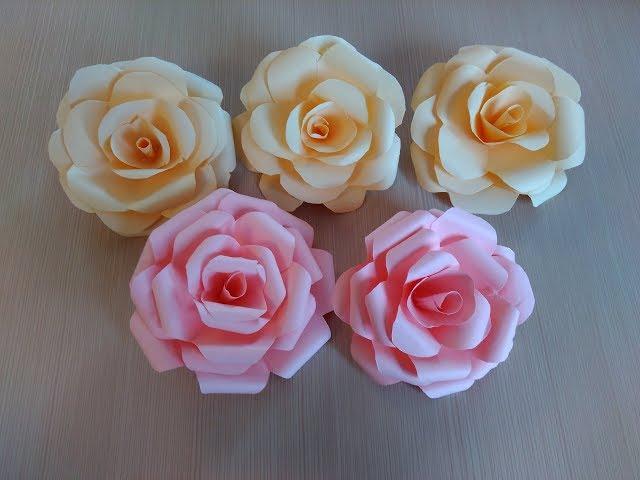 Цветы Розы из бумаги своими руками  / Flowers Roses from paper with their hands