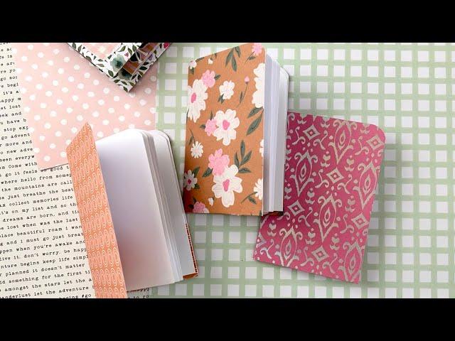  6x6 Paper | DIY Pocket Size Notebook/Journal Booklet  | EASY ️ HOW TO TUTORIAL | Septeria18