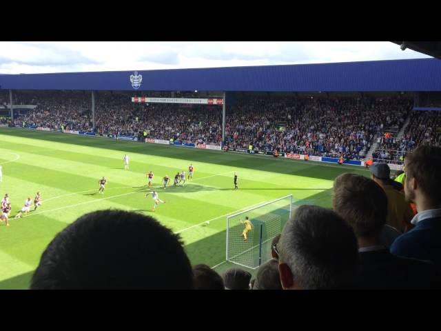 Adrián saves a penalty @ QPR v West Ham United