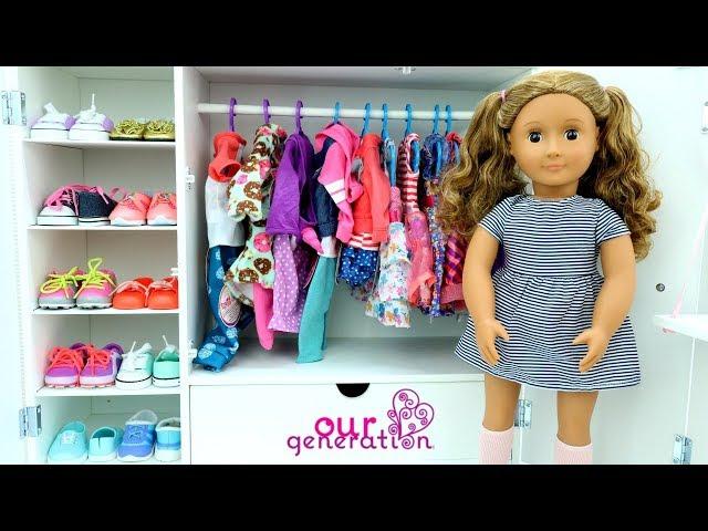 TOUR PELO CLOSET DA BONECA OUR GENERATION | OUR GENERATION CLOSET TOUR