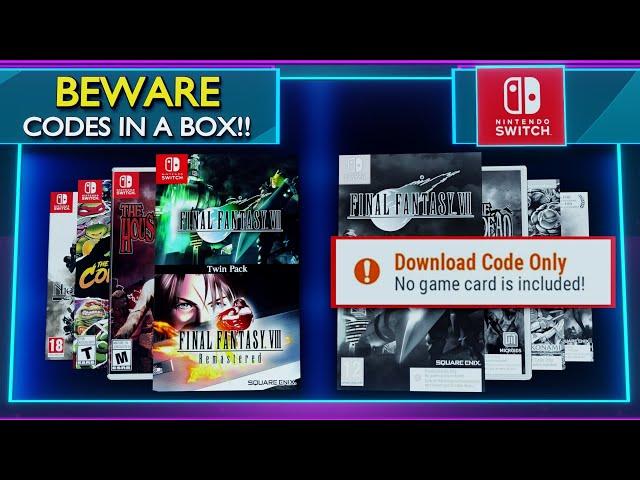 More "PHYSICAL" games going CODE IN A BOX! | Nintendo Switch