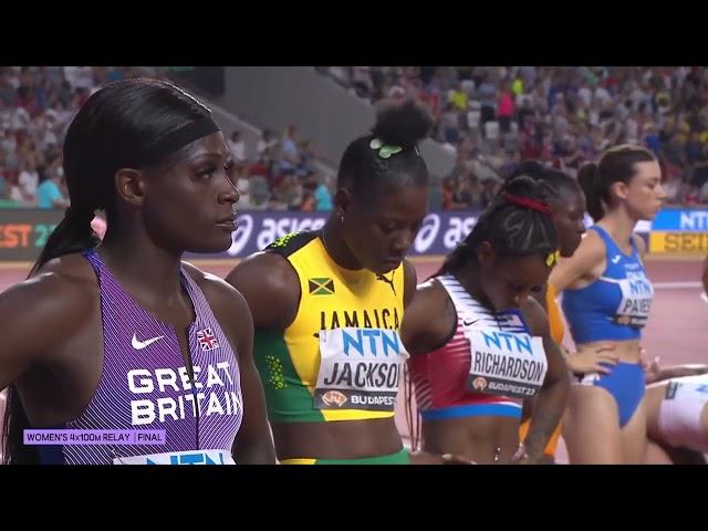 Womens 4 x 100m Final - World Athletics Championships Budapest 2023