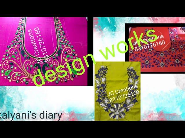 New computer work designs of JC Creations // kalyani's Diary  channel
