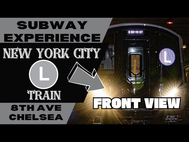 New York City Subway L Train (to 14th St/8th Av) Front View