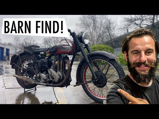 Untouched for 60 years!! Amazing 1940s motorbike found!