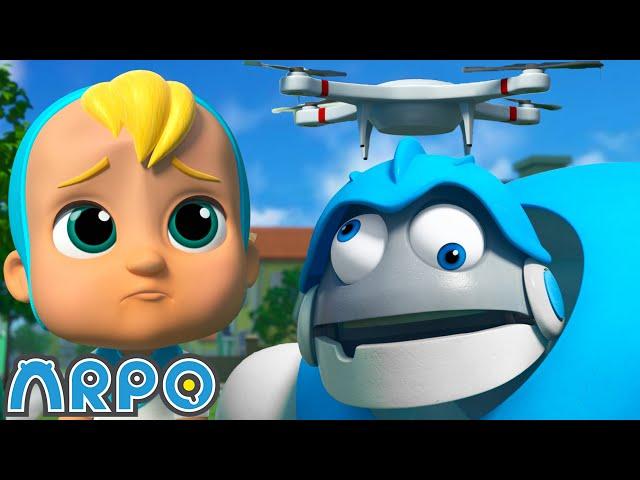 ARPO and the Attack of the Drones! | 2 HOURS OF ARPO! | Funny Robot Cartoons for Kids!