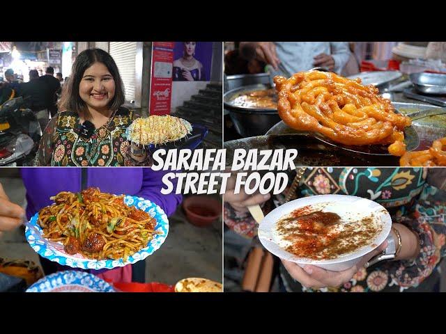 Indore Street Food (Part 1) SARAFA BAZAR | Chaat, Chinese, Jaleba, Dahi Bada & More