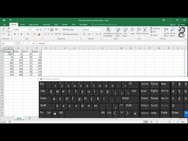 Apply or Remove Filter with Keyboard Shortcuts in Excel: Filter shortcut - Excel