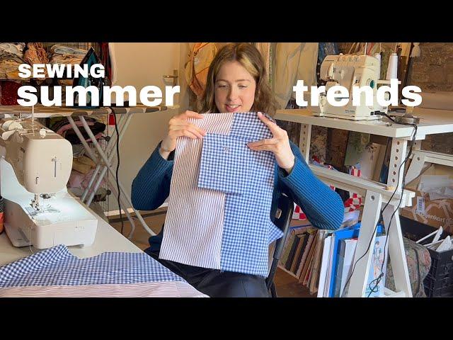 i made my dream summer wardrobe in TWO WEEKS: boxers, scandi pants, + more! (upcycling) // PT 2