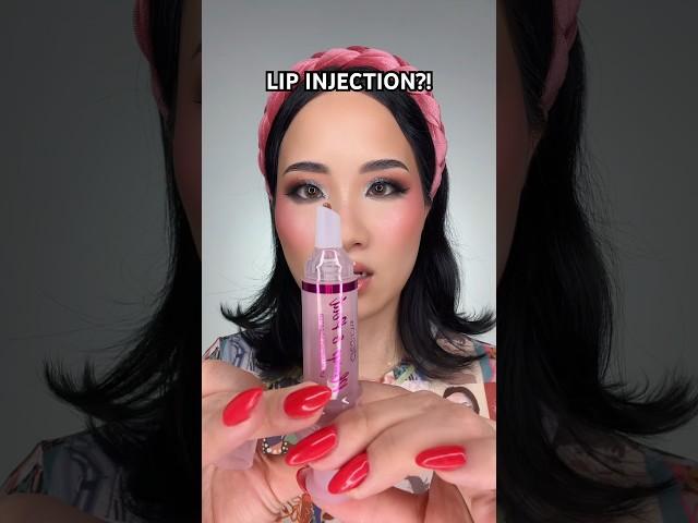 Does Lip Plumping Injection Work?! 🫦 #makeupreview #lipgloss #lipplumper