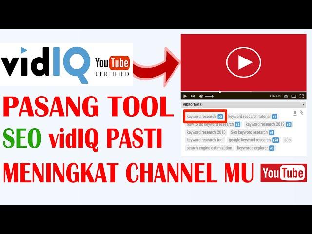 Cara Pasang Tool SEO vidIQ ke Channel youtube