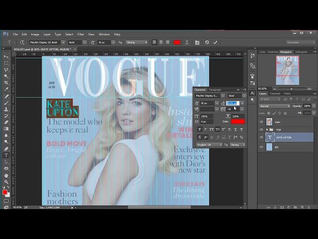 How To Make A Vogue Magazine Cover In Photoshop