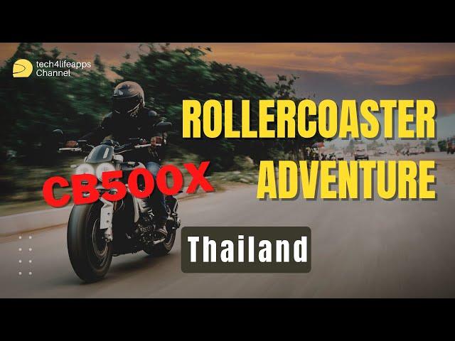 Rollercoaster Ride on a Honda CB500X in Nan, Northern Thailand