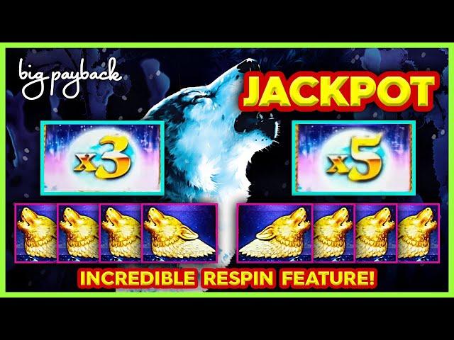 JACKPOT HANDPAY, INCREDIBLE! Wonder 4 Boost Gold Timber Wolf Gold Slot - WINNING CONTINUES!