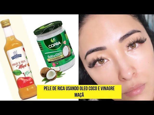 Pele de Rica Todos dias usando essa Milagrosa Receita  #vinagredemaçã #oleodecoco