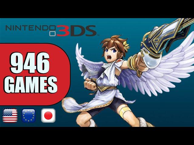 The Nintendo 3DS Project - All 946 N3DS Retail Games (US/EU/JP)