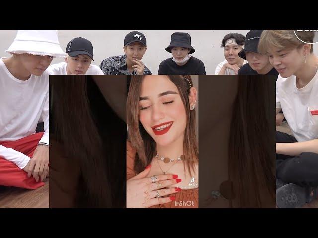 BTS reaction  Shahtaj Khan TikTok shahtajkhanoffical159 shahtajkhann  - Army BTS