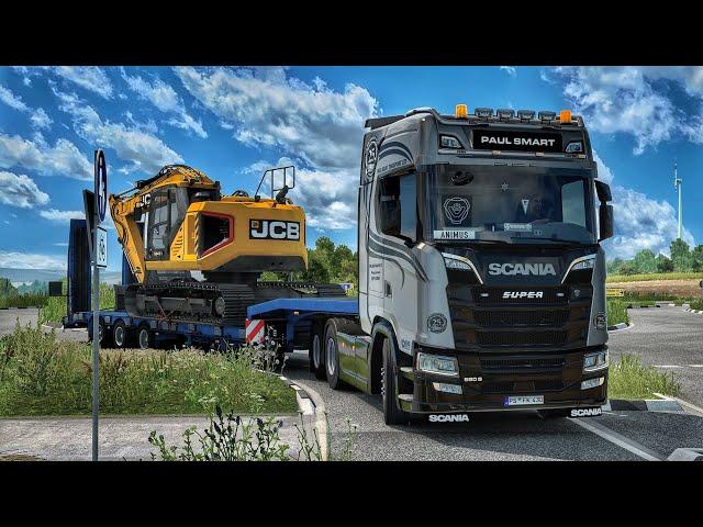 Through Challenging Narrow Rural Roads in Germany | #ets2 1.53