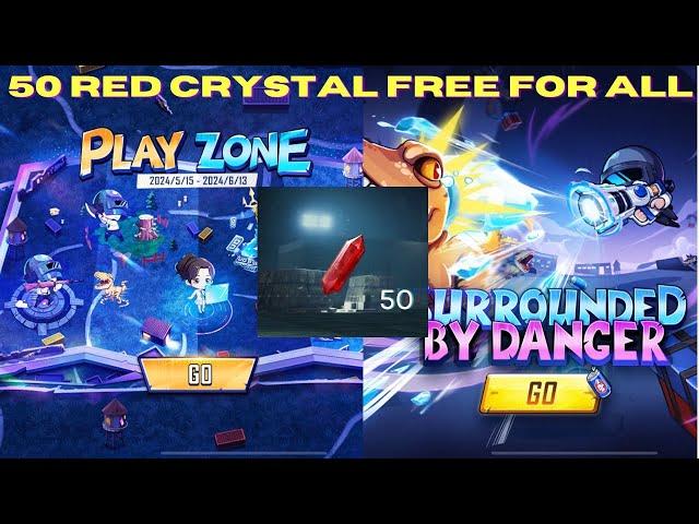 Free 50 Red Crystal | Surrounded By Danger Event | Play Zone Event | Pubg Mobile | Bgmi