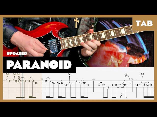 Black Sabbath - Paranoid - Guitar Tab (remake) | Lesson | Cover | Tutorial