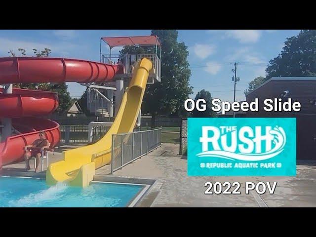 Speed Slide (Original) 2022 POV | The Rush Republic Aquatic Park