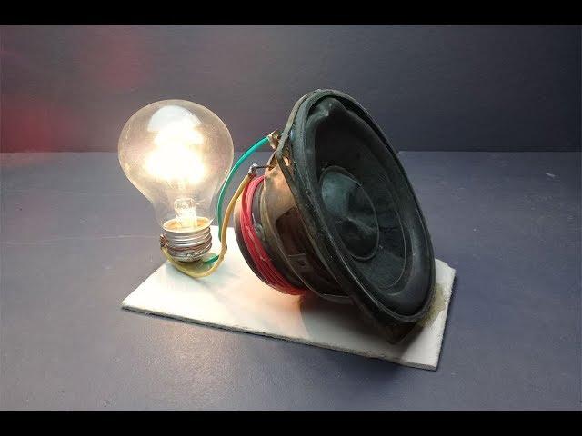 Free energy 100% generator with magnet in speaker - work 100% 2019