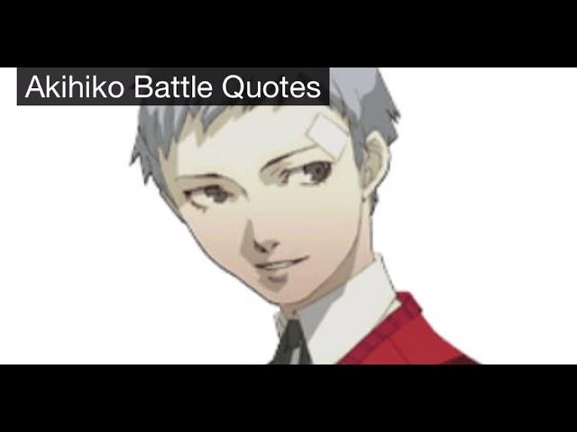 Akihiko Sanada all battle quotes