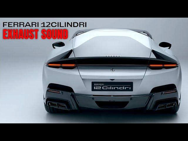 Ferrari 12Cilindri Engine and Exhaust Sound