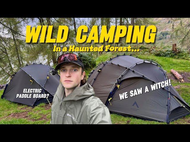 Haunted Forest Camp - 2 of the Craziest tents I've ever used! Hilleberg Contenders? + Electric SUP?