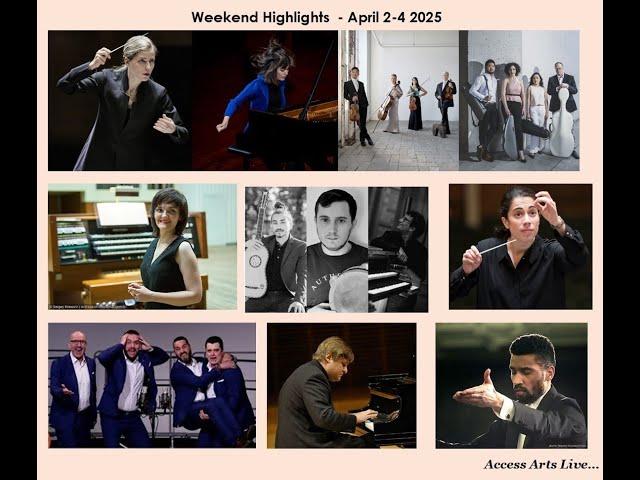 Our top picks for Live Performances online this weekend - April 2-4 2025