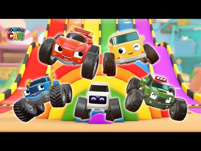 Hi tomoncar! 3Hours 30min Full episode Learn Color nursery rhyme Kids Songs Tomoncar World