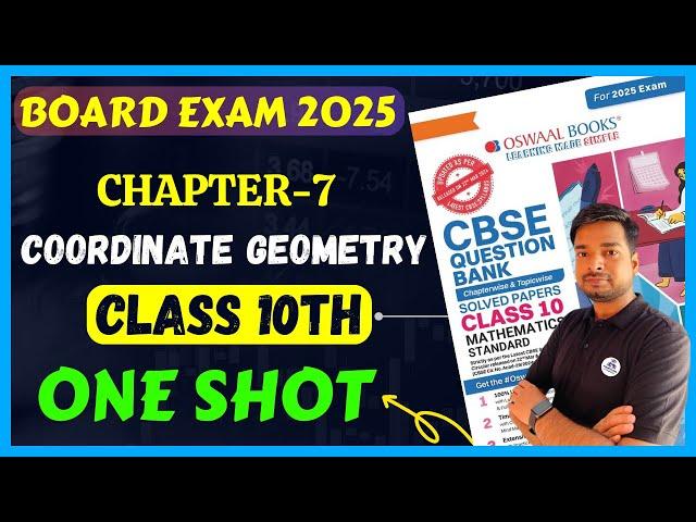 Oswaal Question Bank Class 10 Maths Chapter 7 Coordinate Geometry in ONE SHOT For Board Exam 2025