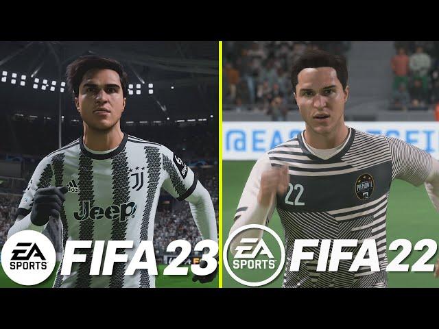 FIFA 23 vs FIFA 22 Early Graphics Comparison