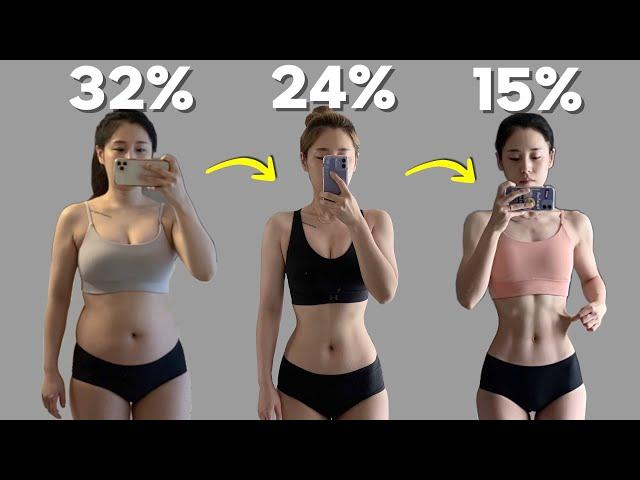 How to lose BODYFAT 32% → 15%