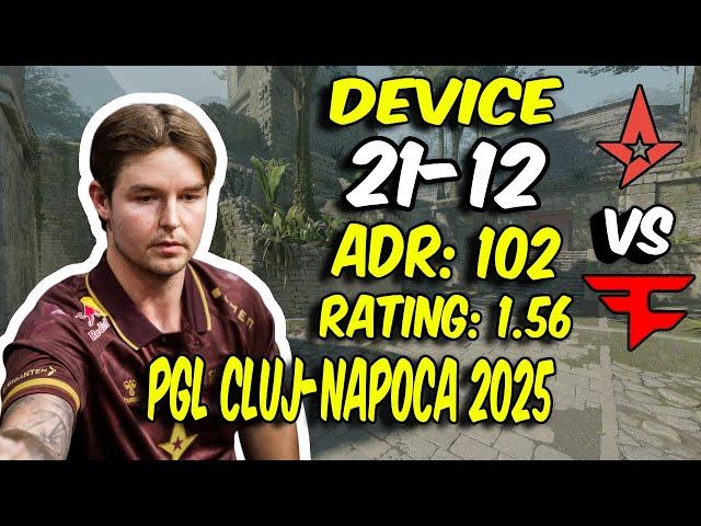 device drops 21 Kills vs FaZe! device POV (Ancient) at PGL Cluj-Napoca 2025