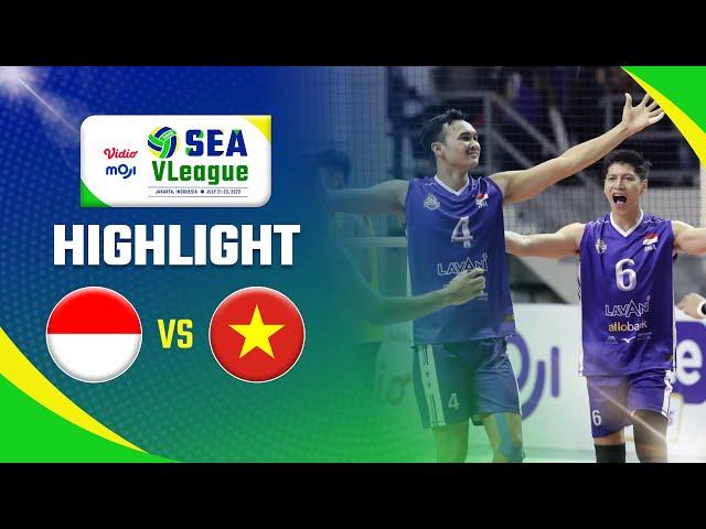 Highlight SEA VLeague 2023 Indonesia VS Vietnam 3 - 0  | Moji